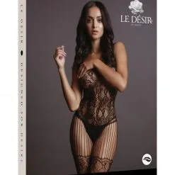 Le Désir Bodystocking En Dentelle Florale Et Filet - Léa