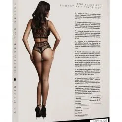 Le Désir Ensemble Avec Culotte Haute Et Brassière En Résille - Alice