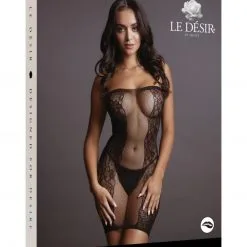 Le Désir Robe Bustier Résille Et Dentelle - Linda - Le Désir -Lingerie Soldes Boutique 76430scr 3dfe0e6c420f67e