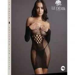 Le Désir Robe Filet Manches Longues - Alice - Le Désir -Lingerie Soldes Boutique 76441scr fce9b11745427d6