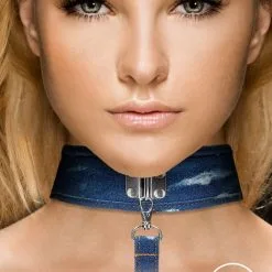 Choker Avec Laisse En Denim 7 Choker Avec Laisse En Denim -Lingerie Soldes Boutique 80236scr d1cf64861c2eeef