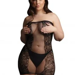 Le Désir Robe Bustier Résille Et Dentelle - Linda - Le Désir -Lingerie Soldes Boutique 87579scr b376a42ab1357a7