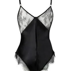 E.L.F. Zhou London Combinaison En Soie Et Dentelle - Aster Diamond Teddy -Lingerie Soldes Boutique aster diamond teddy 2