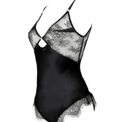 E.L.F. Zhou London Combinaison En Soie Et Dentelle - Aster Diamond Teddy -Lingerie Soldes Boutique aster diamond teddy 3