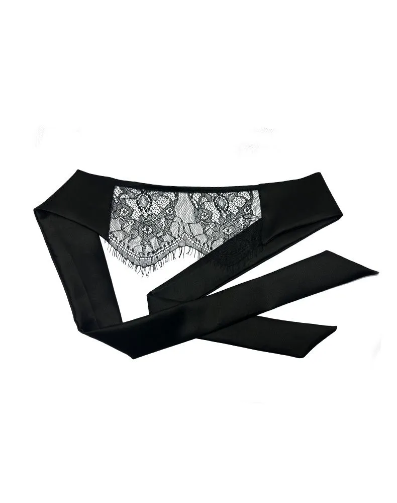 E.L.F. Zhou London Bandeau En Satin Et Dentelle - Météorite 3 E.L.F. Zhou London Bandeau En Satin Et Dentelle - Météorite