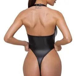 Body échancré Et Col En V En Wetlook 9 Body échancré Et Col En V En Wetlook -Lingerie Soldes Boutique body col v wetlook 3