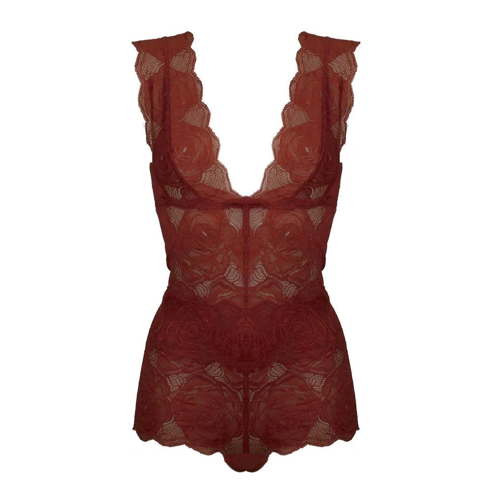 Paloma Casile Body En Dentelle Italienne - June Terracotta 5 Paloma Casile Body En Dentelle Italienne - June Terracotta – Image 3