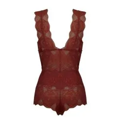 Paloma Casile Body En Dentelle Italienne - June Terracotta 9 Paloma Casile Body En Dentelle Italienne - June Terracotta -Lingerie Soldes Boutique body june terracota 5