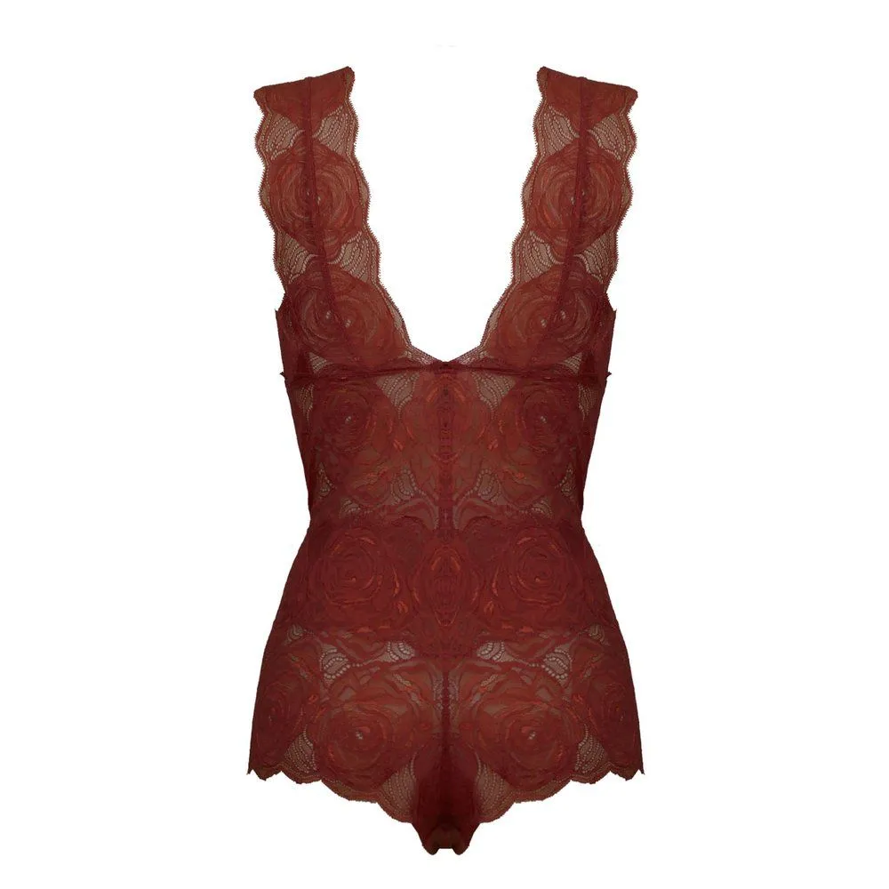 Paloma Casile Body En Dentelle Italienne - June Terracotta 6 Paloma Casile Body En Dentelle Italienne - June Terracotta – Image 4