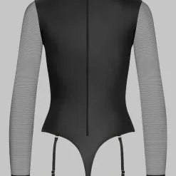 Maison Close Body Manches Longues - Chambre Noire Or 10 Maison Close Body Manches Longues - Chambre Noire Or -Lingerie Soldes Boutique body manches longues chambre noire or 5 1