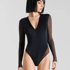 Maison Close Body Zippé - Pure Tentation 11 Maison Close Body Zippé - Pure Tentation -Lingerie Soldes Boutique body manches longues pure tentation 5 1