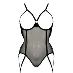 E.L.F. Zhou London Body Seins Nus Avec Dos Effet Harnais - Osidian -Lingerie Soldes Boutique body pj seins nus obsidian 1