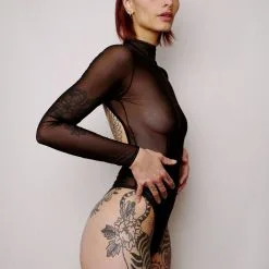 Dollhouse Body Manches Longues En Résille Dos Ouvert 9 Dollhouse Body Manches Longues En Résille Dos Ouvert -Lingerie Soldes Boutique body resille maches dos nu 4