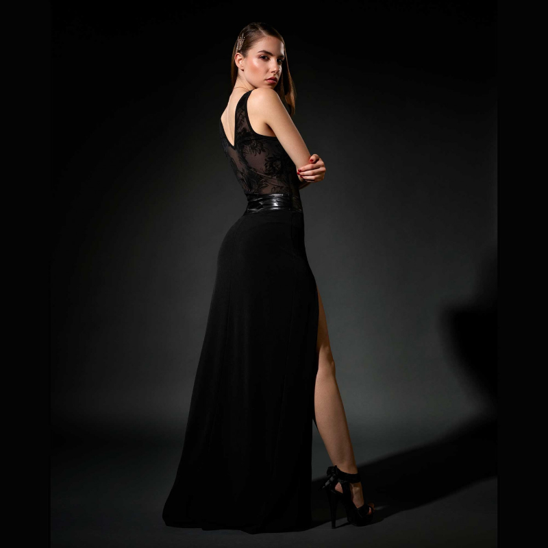 Patrice Catanzaro Body String En Résille Avec Motifs - Quetzal 6 Patrice Catanzaro Body String En Résille Avec Motifs - Quetzal – Image 4