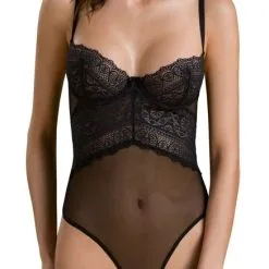 Body Armaturé En Dentelle Graphique Recyclée - Kerria