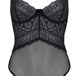 Body Armaturé En Dentelle Graphique Recyclée - Kerria 8 Body Armaturé En Dentelle Graphique Recyclée - Kerria -Lingerie Soldes Boutique body string armature dentelle recyclee kerria 3