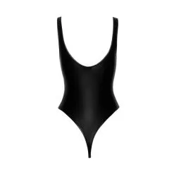 Noir Handmade Body String En Wetlook -Lingerie Soldes Boutique body string laque noir 4