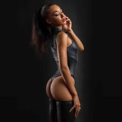 Patrice Catanzaro Body String Ouvrable En Wetlook - Manon -Lingerie Soldes Boutique body zippe wetlook manon 5