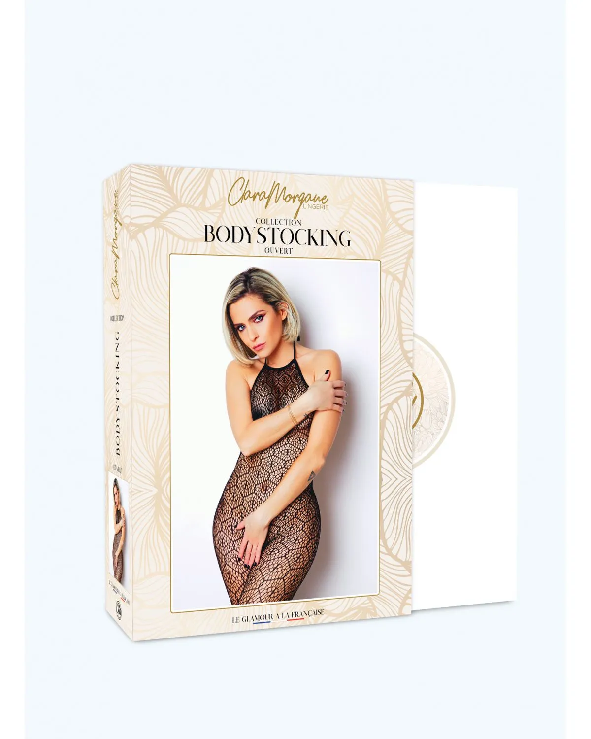 Bodystocking Au Motif Graphique - Clara Morgane 3 Bodystocking Au Motif Graphique - Clara Morgane