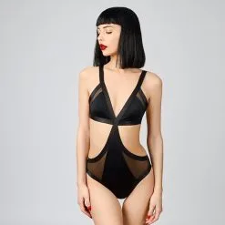 E.L.F. Zhou London Body Jet Black - One Piece Bodysuit 9 E.L.F. Zhou London Body Jet Black - One Piece Bodysuit -Lingerie Soldes Boutique bodysuit 4