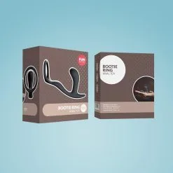 Fun Factory Plug Prostatique Avec Cockring - Bootie Ring -Lingerie Soldes Boutique bootie ring cock ring with butt plug slate packshot 1800x1800