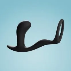 Fun Factory Plug Prostatique Avec Cockring - Bootie Ring -Lingerie Soldes Boutique bootie ring cock ring with butt plug slate product 2 1800x1800