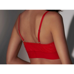 Patrice Catanzaro Brassière En Vinyle Rouge - Jill -Lingerie Soldes Boutique brassiere vinyle rouge jill catanzaro 4