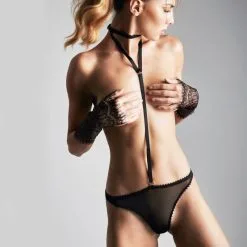 Maison Close Brésilien Avec Harnais Détachable - Accroche Coeur -Lingerie Soldes Boutique bresilien harnais accroche coeur 5 1