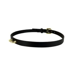 E.L.F. Zhou London Ceinture En Cuir Et Attache Plaquée Or - Unite