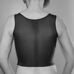 Binder Poitrine Court - Noir -Lingerie Soldes Boutique chestbindercourtnoirdos 5