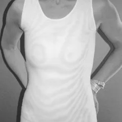 Binder Poitrine Long - Blanc -Lingerie Soldes Boutique chestbinderlongblancface