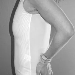 Binder Poitrine Long - Blanc -Lingerie Soldes Boutique chestbinderlongblancprofil 4