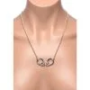 Collier Menottes -Lingerie Soldes Boutique collier menottes acier 1