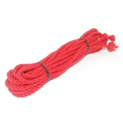 Corde En Chanvre - 8m - Rouge -Lingerie Soldes Boutique corde rouge 1