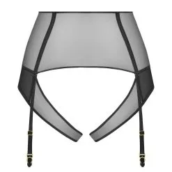 Maison Close Tanga Ouvert Porte-jarretelles - L'Amoureuse - Dahlia Noir -Lingerie Soldes Boutique culotte haute l amoureuse dahlia 4