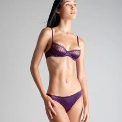 Maison Close Culotte - Villa Satine - Violet -Lingerie Soldes Boutique culotte villa satine violet 4