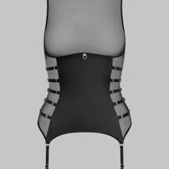 Maison Close Débardeur Porte-jarretelles - Chambre Noire Or 10 Maison Close Débardeur Porte-jarretelles - Chambre Noire Or -Lingerie Soldes Boutique debradeur pj chambre noire or 4 1