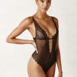 Bracli Body à Perles - Geneva -Lingerie Soldes Boutique geneva body black 3