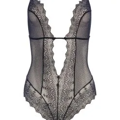 Bracli Body à Perles - Geneva -Lingerie Soldes Boutique geneva body black front5452
