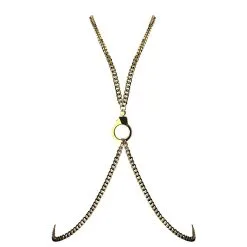 E.L.F. Zhou London Harnais En Chaînes - Menottes Chain Harness -Lingerie Soldes Boutique harnais chaine menottes 3