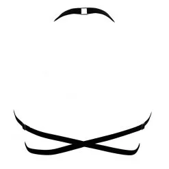 Paloma Casile Harnais En Lanières Satinées Et Bijou En Argent - Maaya -Lingerie Soldes Boutique harnais maaya 4