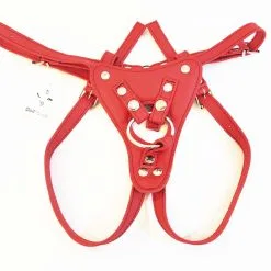 The Sinners Harnais Pour Gode-ceinture - Cuir Souple Rouge