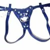 The Sinners Harnais Pour Gode-ceinture - Cuir Souple Bleu -Lingerie Soldes Boutique harnais simple bleu