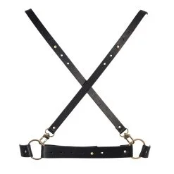 Bijoux Indiscrets Harnais De Poitrine Vegan X - Maze -Lingerie Soldes Boutique harnaisxnoirdoscrois maze bi