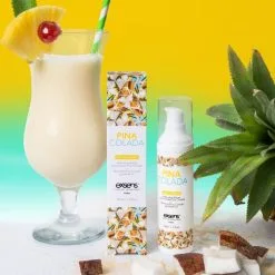 Exsens Huile De Massage Chauffante Et Comestible - Pina Colada 9 Exsens Huile De Massage Chauffante Et Comestible - Pina Colada -Lingerie Soldes Boutique huile chauffante pina colada 1