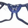Dollhouse Harnais Pour Gode-ceinture Avec Plastron Amovible - Cuir Souple Bleu