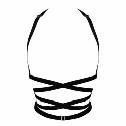 Paloma Casile Harnais En Lanières Satinées Et Bijou En Argent - Jenny -Lingerie Soldes Boutique jenny 2