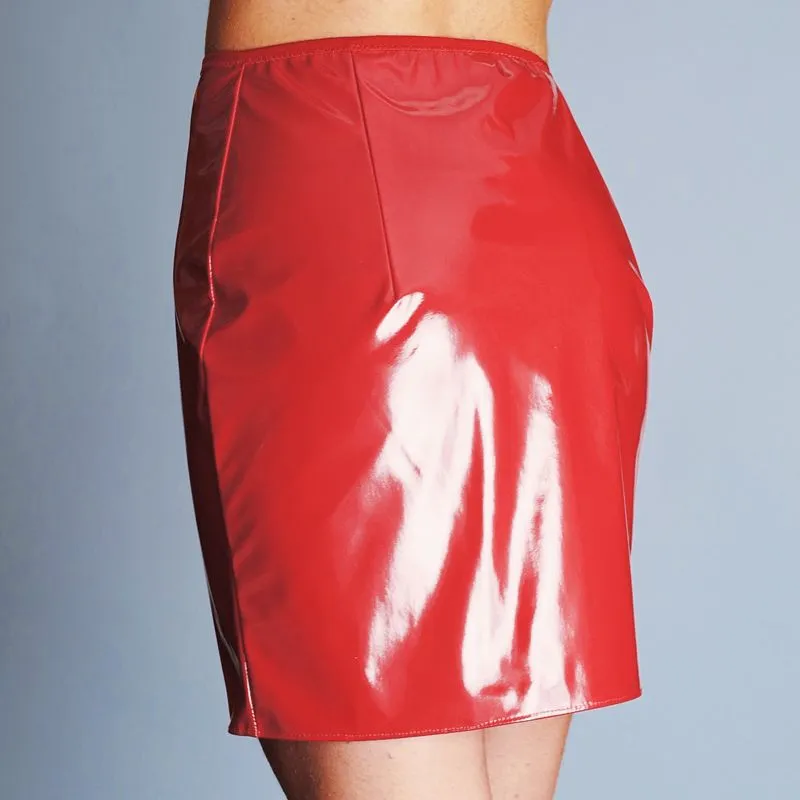Dollhouse Jupe Courte Ouvrable En Vinyle - Rouge 3 Dollhouse Jupe Courte Ouvrable En Vinyle - Rouge