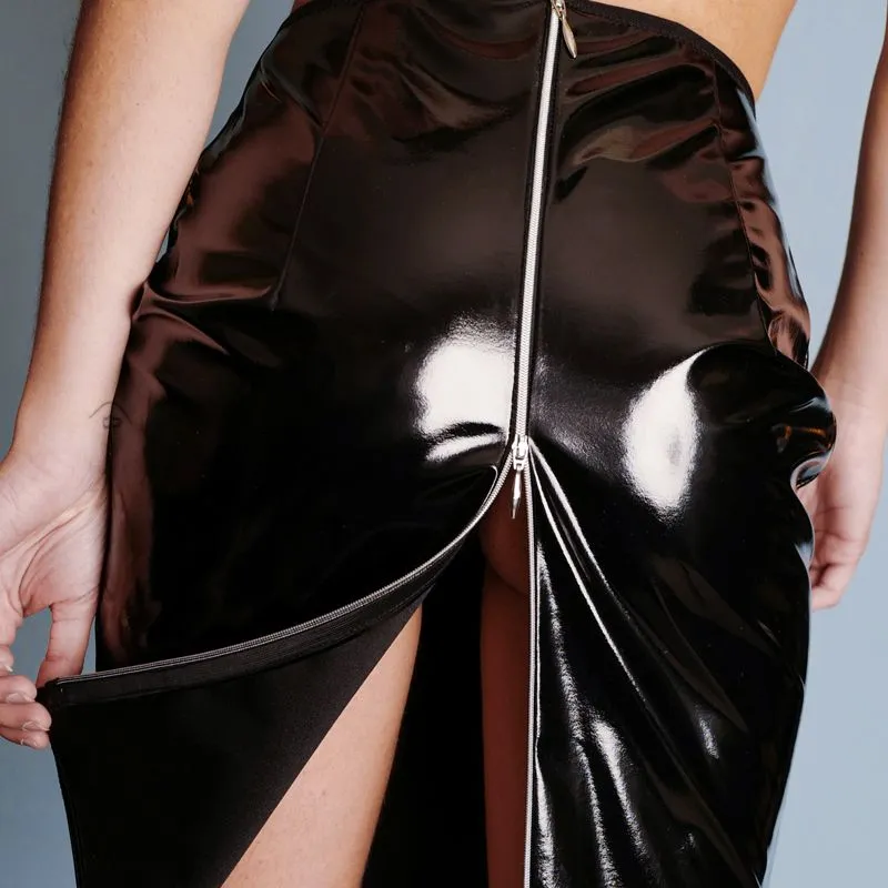 Dollhouse Jupe Longue Ouvrable En Vinyle 5 Dollhouse Jupe Longue Ouvrable En Vinyle – Image 3