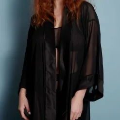 Dollhouse Kimono Court En Mousseline De Soie -Lingerie Soldes Boutique kimono court 6 1